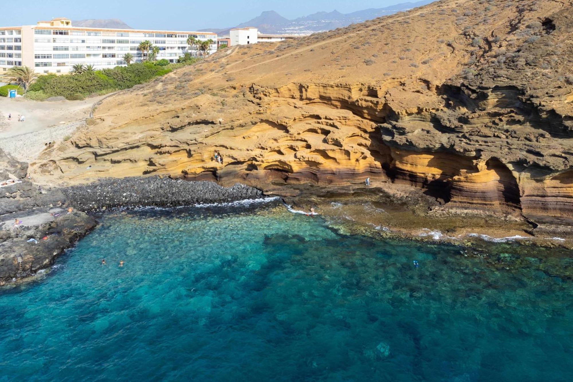 Ferienwohnung Agradable Piso Con Piscina & Playa Terraza Y Wifi Costa Del Silencio Exterior foto